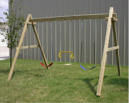 Free Wooden Swing Set Plans - How To build DIY Woodworking Blueprints ...