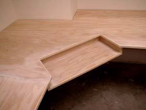 plywood desk plans