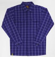 plaid button up shirts-blue01