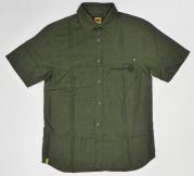 kenshu snap button shirts-deep forest01