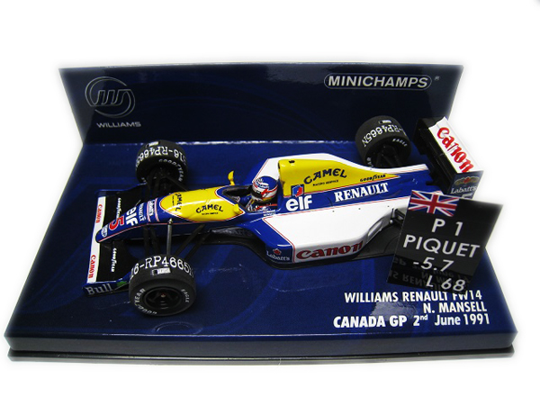 F1 ウィリアムズ FW14 キャメル仕様 マンセル ミニカー