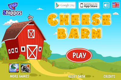 ネズミをチーズに誘導するパズルゲーム　Cheese Barn