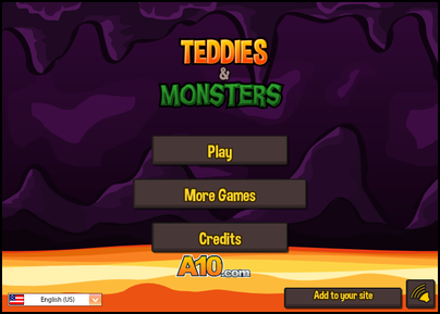 モンスターを落とし犬を助けるパズルゲーム　Teddies & Monsters