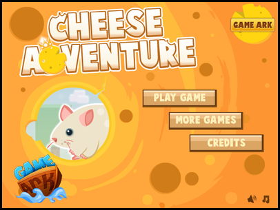 ネズミをチーズに誘導するパズルゲーム　Cheese Adventure