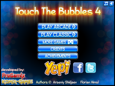 泡を割るイライラ棒風ゲーム　Touch The Bubbles 4
