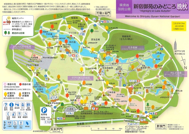 新宿御苑地図