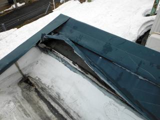 屋根融雪工法雨漏り