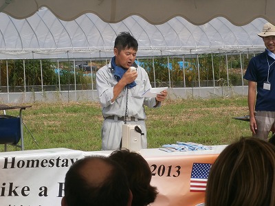 野口さん英語でスピーチ