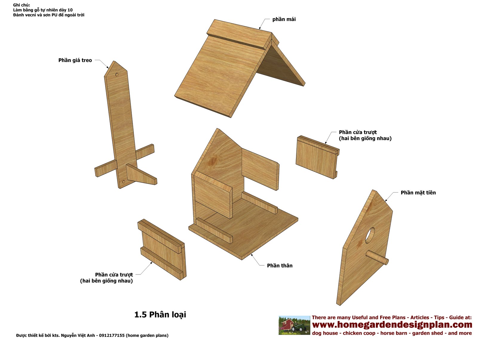 Bird House Plans - How To build DIY Woodworking Blueprints PDF Download ...