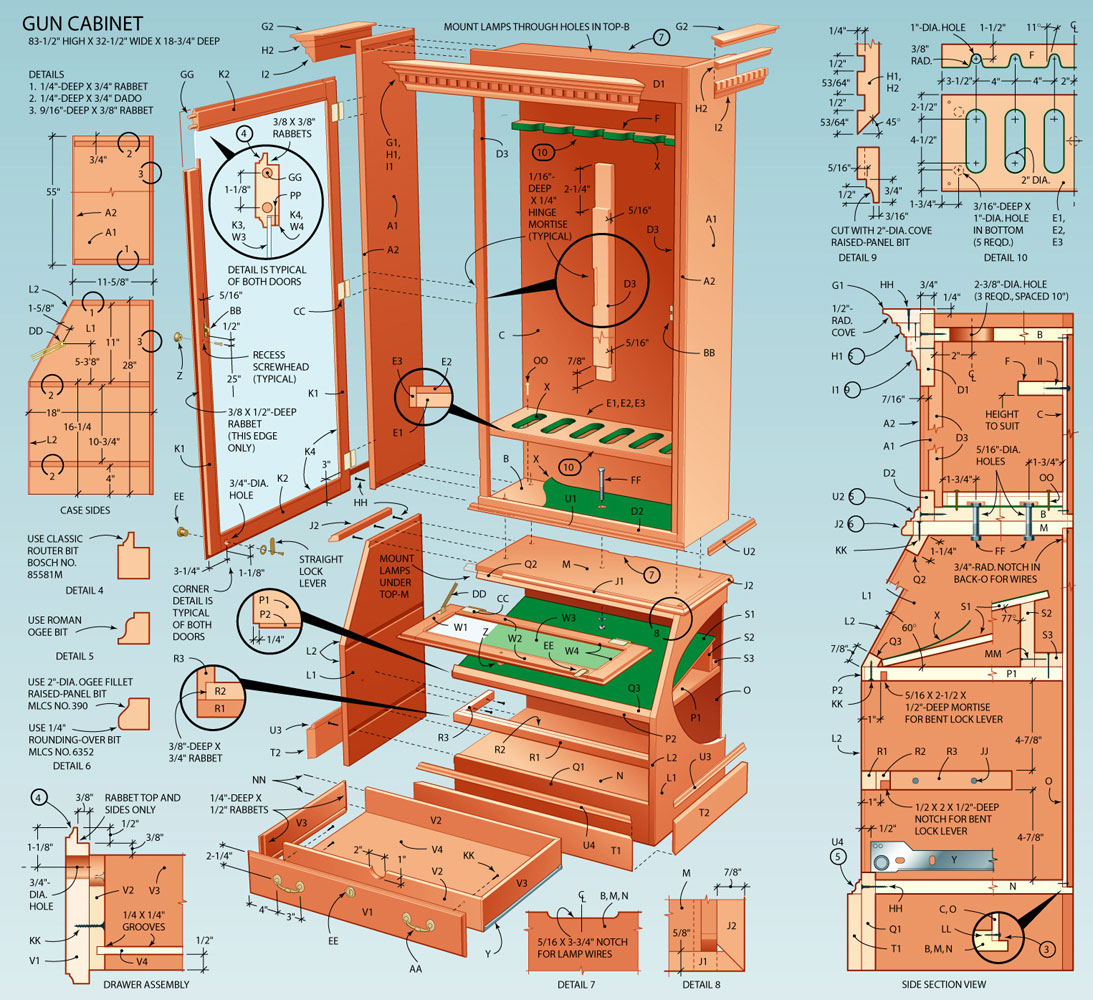 Flat File Cabinet Woodworking Plans