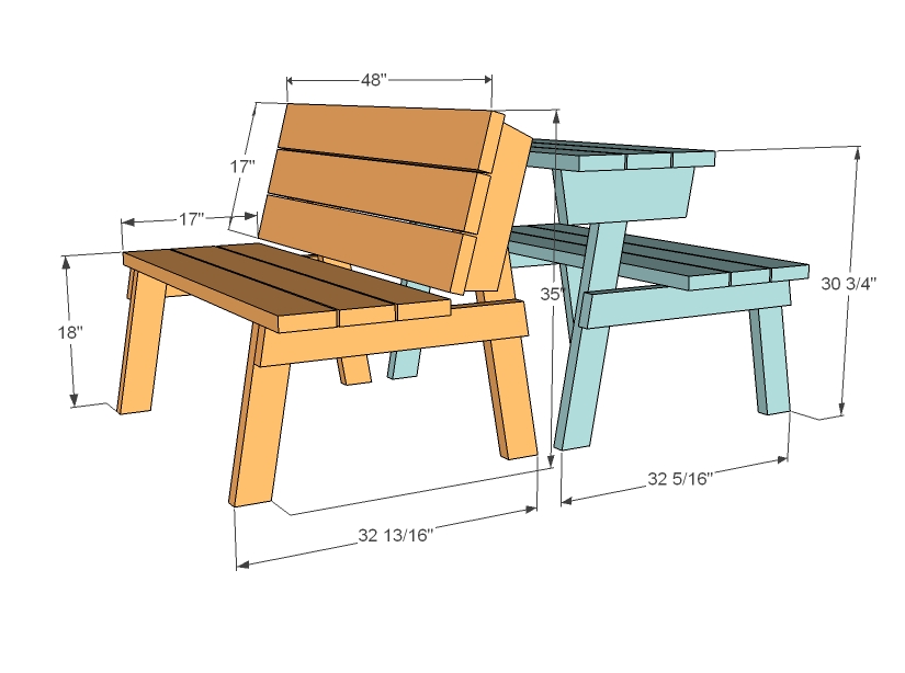  folding wood picnic table plans