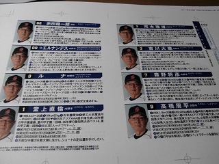 プロ野球カラー名鑑校正紙2